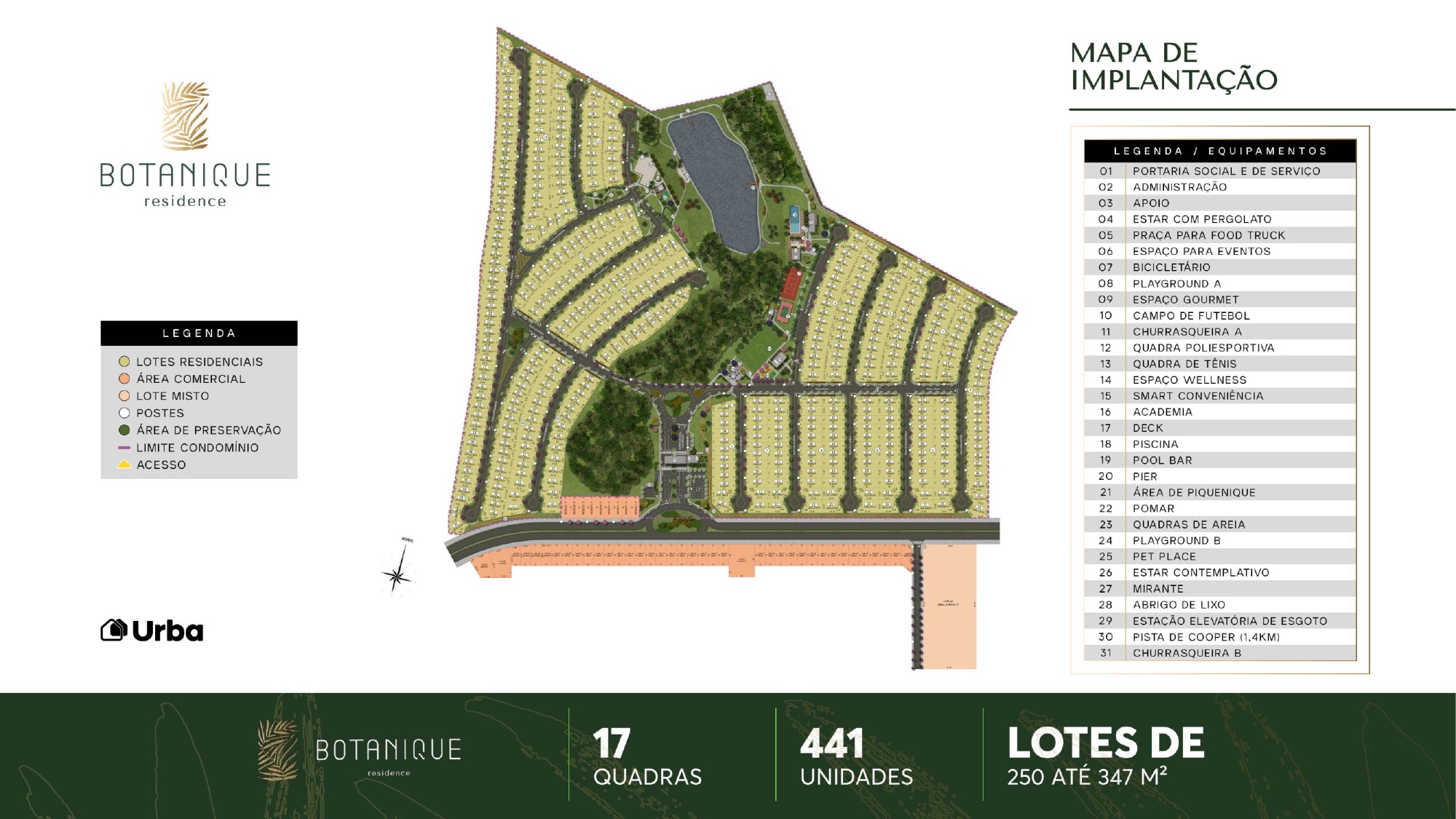 Masterplan do Botanique Residence